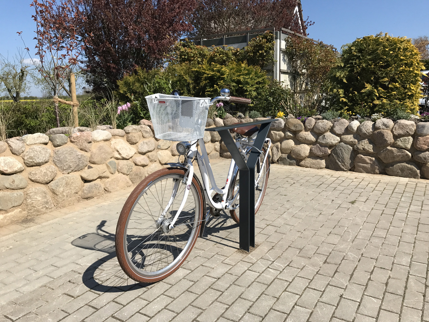 Fahrradanlehnbügel Fahrradgeländer P1