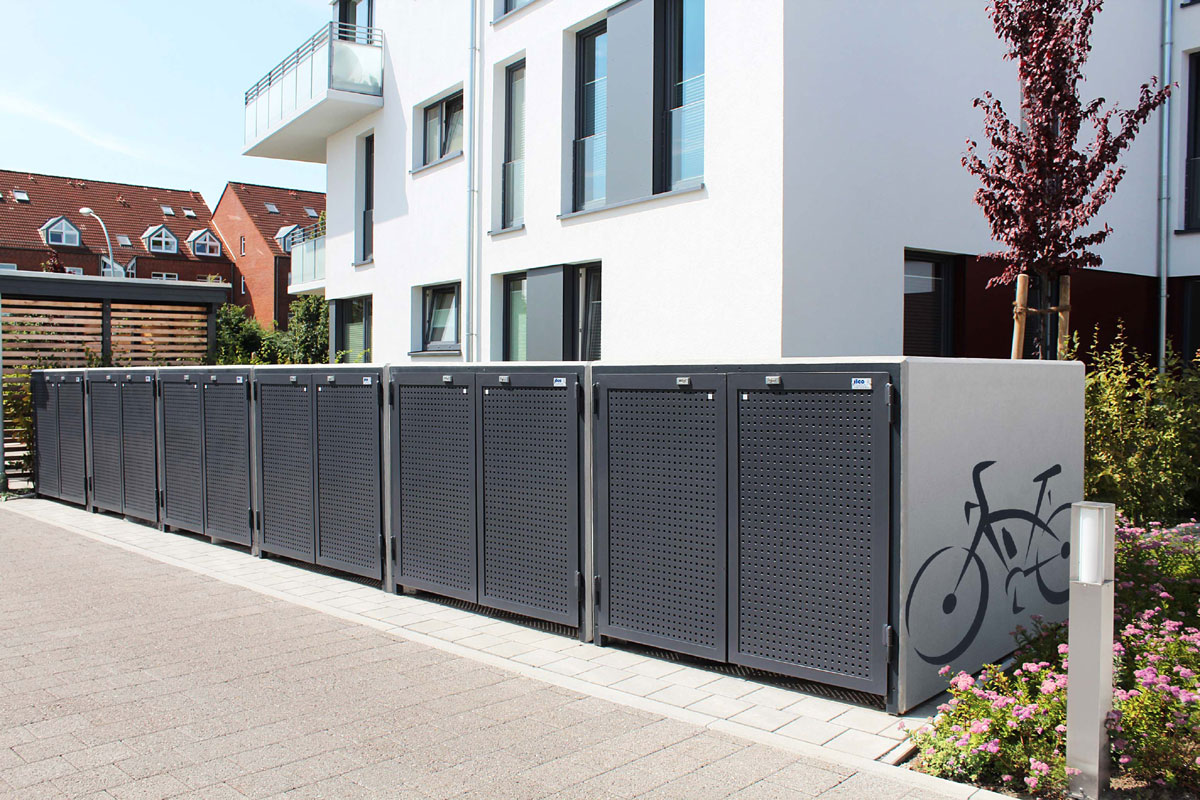 Fahrradgaragen Fahrradgarage 2 NT Design Serie 2000 Typ L