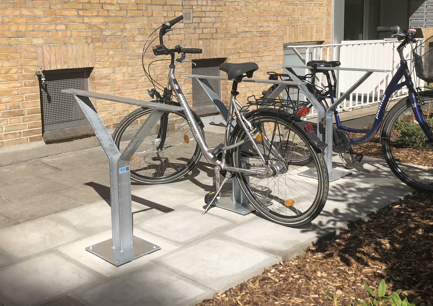 Fahrradanlehnbügel Fahrradgeländer P1